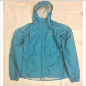 COLUMBIA Teal Windbreaker Jacket Packable SZ (s/m)
